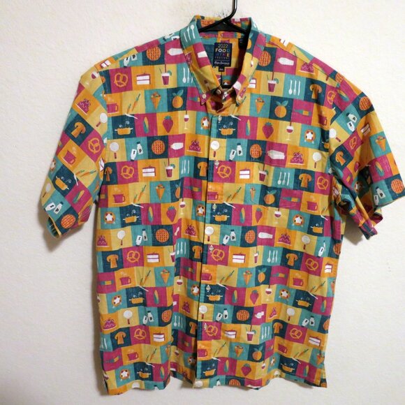 Reyn Spooner Shirt Mens 2XL Short Sleeve Button 2022 Food & Wine Festival - Picture 2 of 6